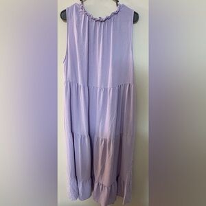Lavender Tiered Maxi Dress